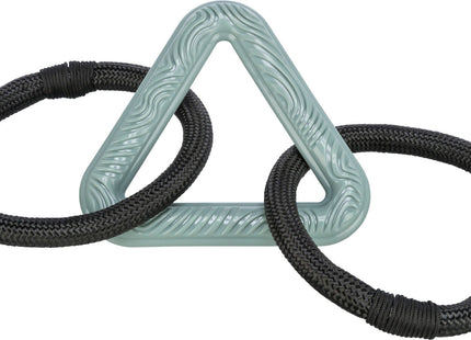Trixie Dreieck mit Tauringen CityStyle aus TPR 44 cm - hochwertiges Katzenspielzeug mit Ringen für stundenlangen Spielspass