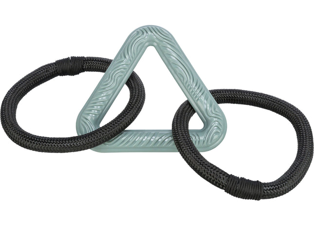 Trixie Dreieck mit Tauringen CityStyle aus TPR 44 cm - hochwertiges Katzenspielzeug mit Ringen für stundenlangen Spielspass