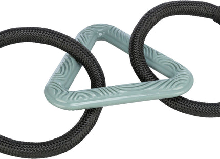 Trixie Dreieck mit Tauringen CityStyle aus TPR 44 cm - hochwertiges Katzenspielzeug mit Ringen für stundenlangen Spielspass