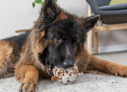 Trixie Ball Leopard Plüsch Gummi 13 cm - hochwertiges Spielzeug für Katzen