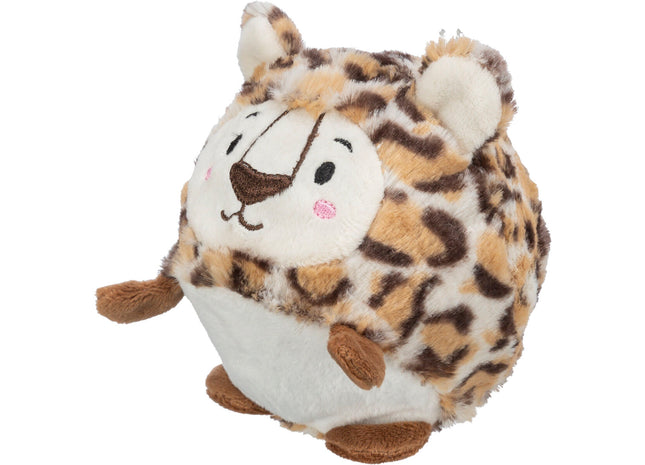 Trixie Ball Leopard Plüsch Gummi 13 cm - hochwertiges Spielzeug für Katzen
