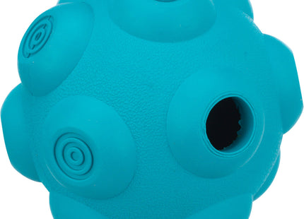 Interaktiver Snackball für Haustiere in Petrol, fördert Spielspass und mentale Stimulation