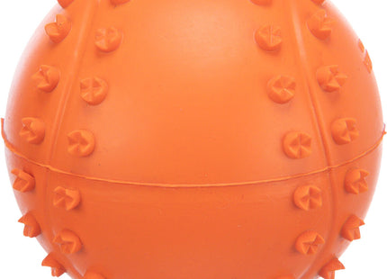 Quietschender Naturgummi-Ball in Orange von Trixie