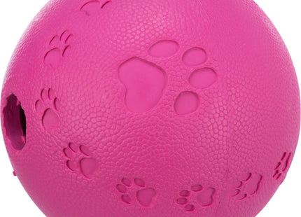 Interaktives Snackspielzeug für Hunde in Pink aus Naturgummi