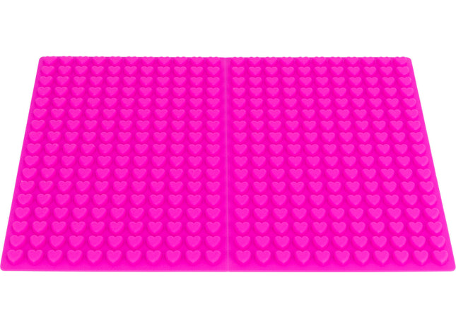 Trixie - Backmatte mit Herzen, Silikon - Hochwertige Silikon-Backmatte mit niedlichen Herzmotiven für perfekte Backergebnisse