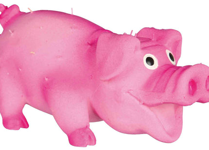 Trixie Borstenschwein Latex 10 cm - niedliches und strapazierfähiges Spielzeug für Hunde