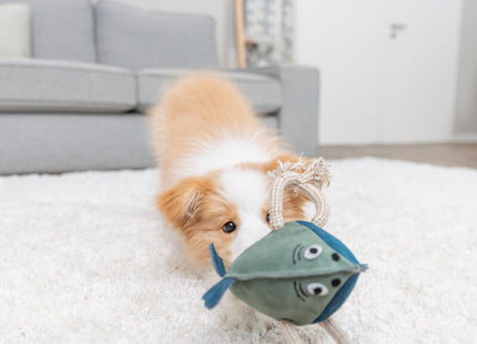 Trixie Fisch mit Tau - Leder, 28 cm