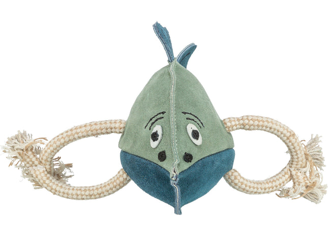 Trixie Fisch mit Tau - Leder, 28 cm