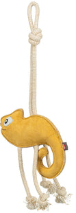Trixie Chamäleon am Tau - Leder Hundespielzeug 45cm