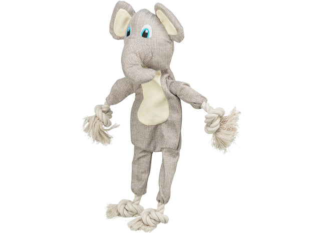 Trixie Elefant - Hundespielzeug, Stoff mit Tau