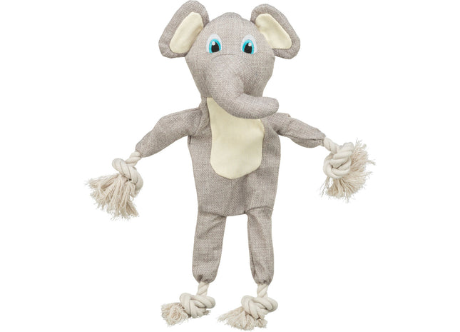 Trixie Elefant - Hundespielzeug, Stoff mit Tau