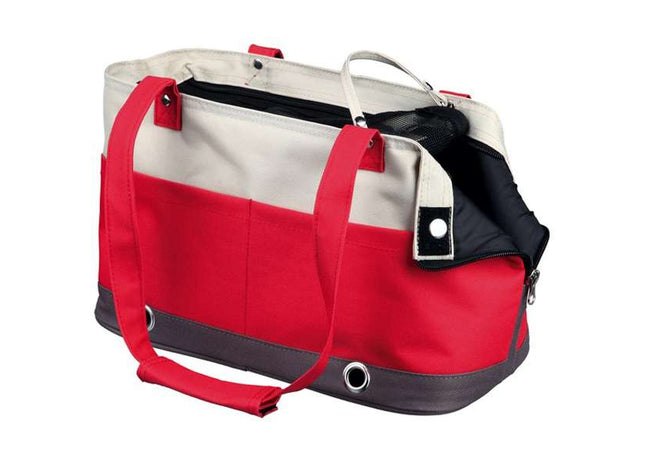 Trixie Tasche Dilara – Transporttasche beige/rot klein