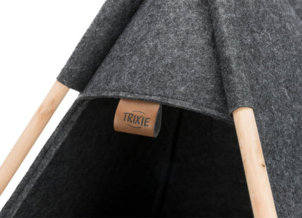 Trixie Kuschelhöhle Tipi - Filz, anthrazit, 55x65x55 cm