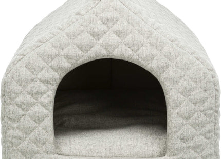 Trixie Vital Kuschelhöhle Noah – orthopädisches Hundebett hellgrau