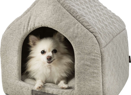 Trixie Vital Kuschelhöhle Noah – orthopädisches Hundebett hellgrau