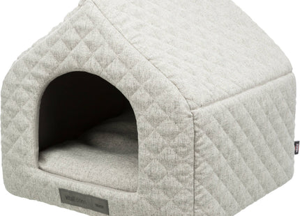 Trixie Vital Kuschelhöhle Noah – orthopädisches Hundebett hellgrau