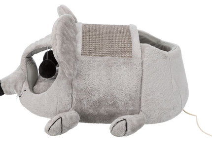 Trixie Kuschelhöhle Lukas – graue Katzenhöhle 35×33×65 cm