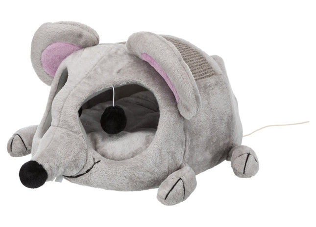 Trixie Kuschelhöhle Lukas – graue Katzenhöhle 35×33×65 cm