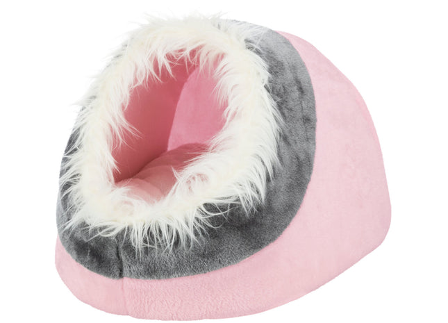 Trixie Kuschelhöhle Minou - Katzenschlafplatz rosa/grau