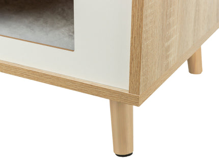 Trixie Höhle Isa - Haustierhöhle Holzoptik hellbraun/weiss