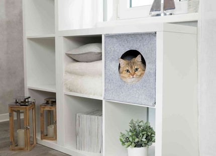 Trixie Kuschelhöhle Anton - Katzenhöhle grau 33x33x37cm