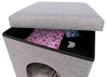 Trixie Kuschelhöhle Alois - Katzenhöhle grau 38x40x38cm