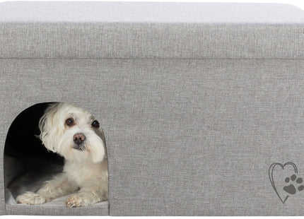Trixie Kuschelhöhle Kimy - faltbare Kuschelhöhle hellgrau