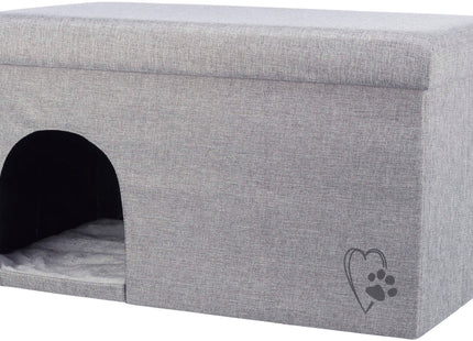 Trixie Kuschelhöhle Kimy - faltbare Kuschelhöhle hellgrau