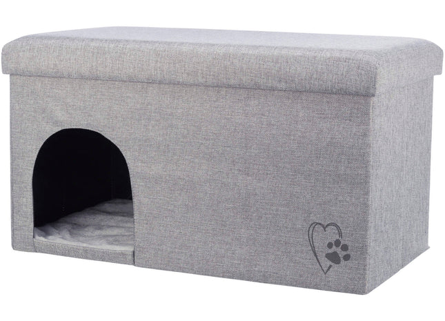 Trixie Kuschelhöhle Kimy - faltbare Kuschelhöhle hellgrau