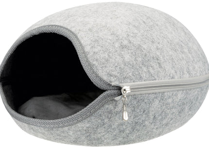 Trixie Kuschelhöhle Luna - Filz, hellgrau, 40×24×46 cm