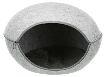 Trixie Kuschelhöhle Luna - Filz, hellgrau, 40×24×46 cm