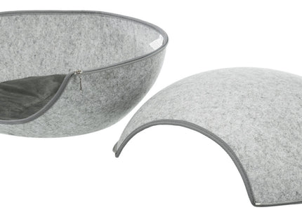 Trixie Kuschelhöhle Luna - Filz, hellgrau, 40×24×46 cm