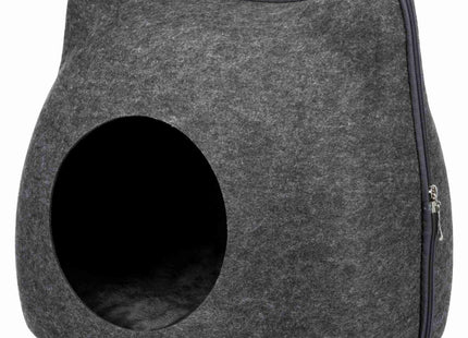 Trixie Kuschelhöhle Cat - Katzenhöhle Filz hellgrau