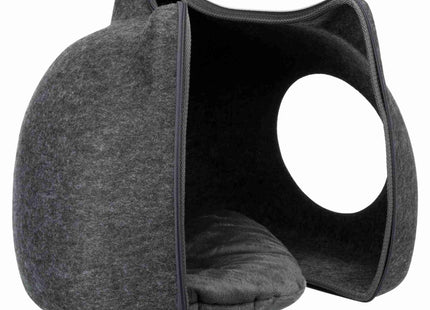 Trixie Kuschelhöhle Cat - Katzenhöhle Filz hellgrau