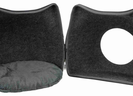 Trixie Kuschelhöhle Cat - Katzenhöhle Filz hellgrau