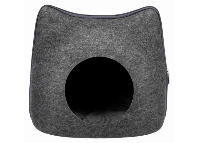 Trixie Kuschelhöhle Cat - Katzenhöhle Filz hellgrau