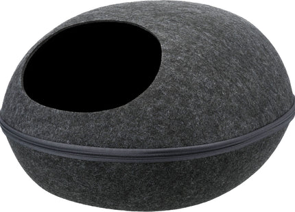 Trixie Kuschelhöhle Liva - Filz Katzenhöhle Anthrazit