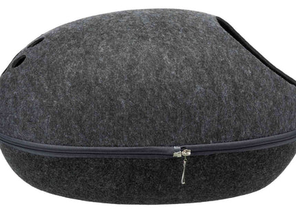 Trixie Kuschelhöhle Liva - Filz Katzenhöhle Anthrazit