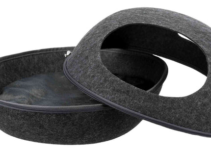 Trixie Kuschelhöhle Liva - Filz Katzenhöhle Anthrazit