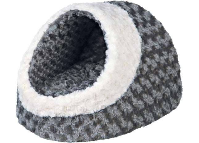 Trixie Kuschelhöhle Kaline - grau/creme, 41x35x26cm