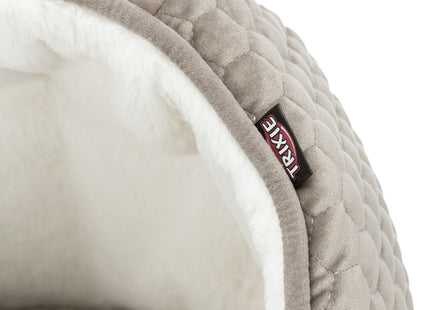 Trixie Kuschelhöhle Livia – Katzenhöhle taupe/creme