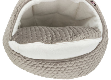 Trixie Kuschelhöhle Livia – Katzenhöhle taupe/creme