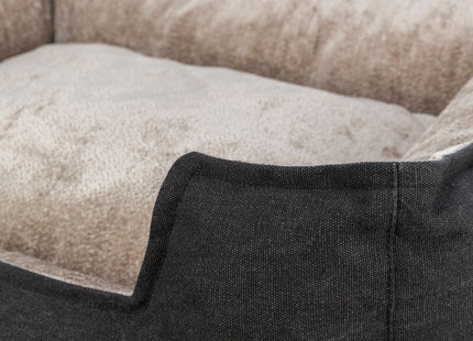 Trixie BE NORDIC Bett Föhr - Hundebett schwarz/sand 60×50cm