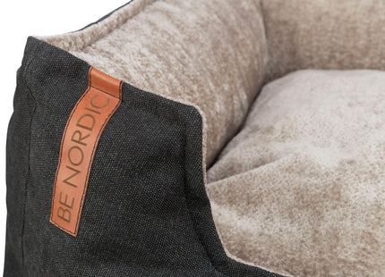 Trixie BE NORDIC Bett Föhr - Hundebett schwarz/sand 60×50cm