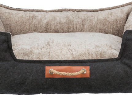 Trixie BE NORDIC Bett Föhr - Hundebett schwarz/sand 60×50cm
