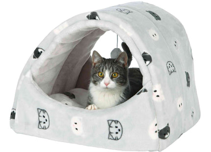 Trixie Kuschelhöhle Mimi - Katzenhöhle, grau, 42x35x35 cm