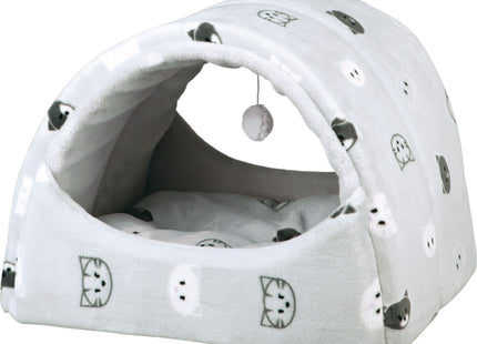 Trixie Kuschelhöhle Mimi - Katzenhöhle, grau, 42x35x35 cm