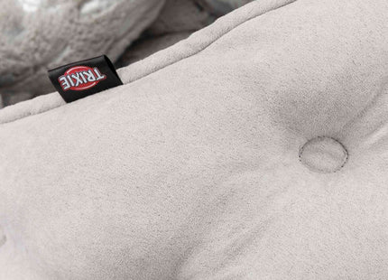 Trixie Kuschelhöhle Feder - Hundehöhle grau/silber