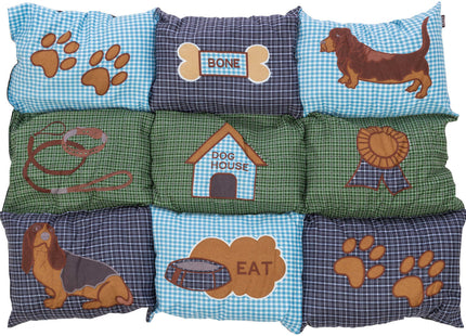 Trixie Decke Patchwork blau/grün, 80x55 cm