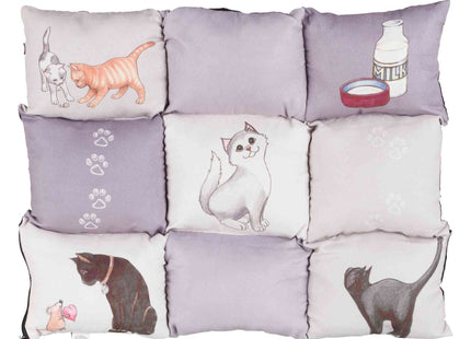 Trixie Patchwork Cat Decke - Katzendecke grau 45×55cm